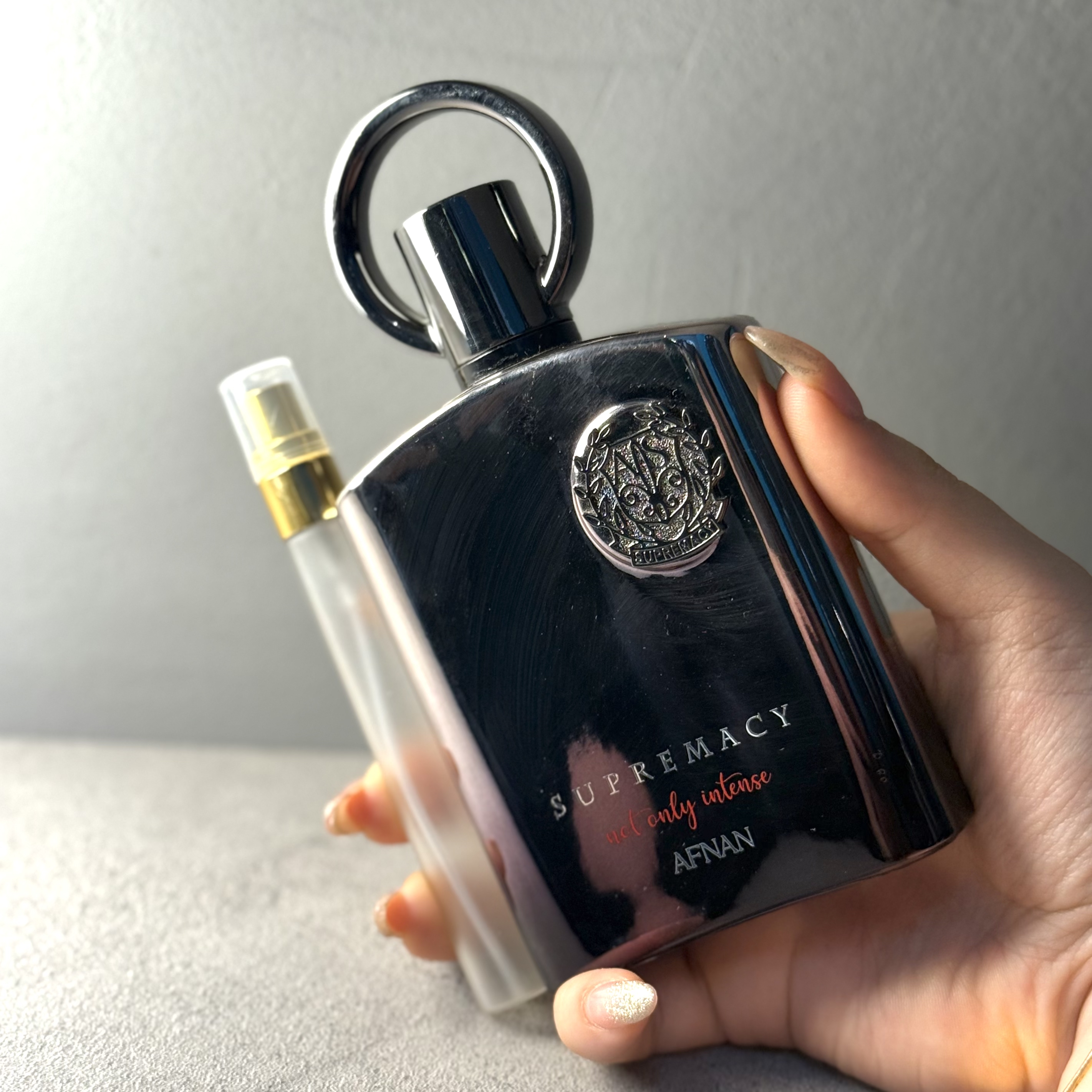 عطر / ادکلن اماراتی سوپرماسی نات اونلی اینتنس شرکت افنان (دکانت/آکبند)