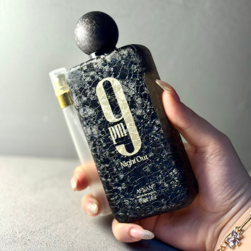 عطر / ادکلن اماراتی 9 ناین پی ام نایت اوت مشکی شرکت افنان (دکانت/آکبند)