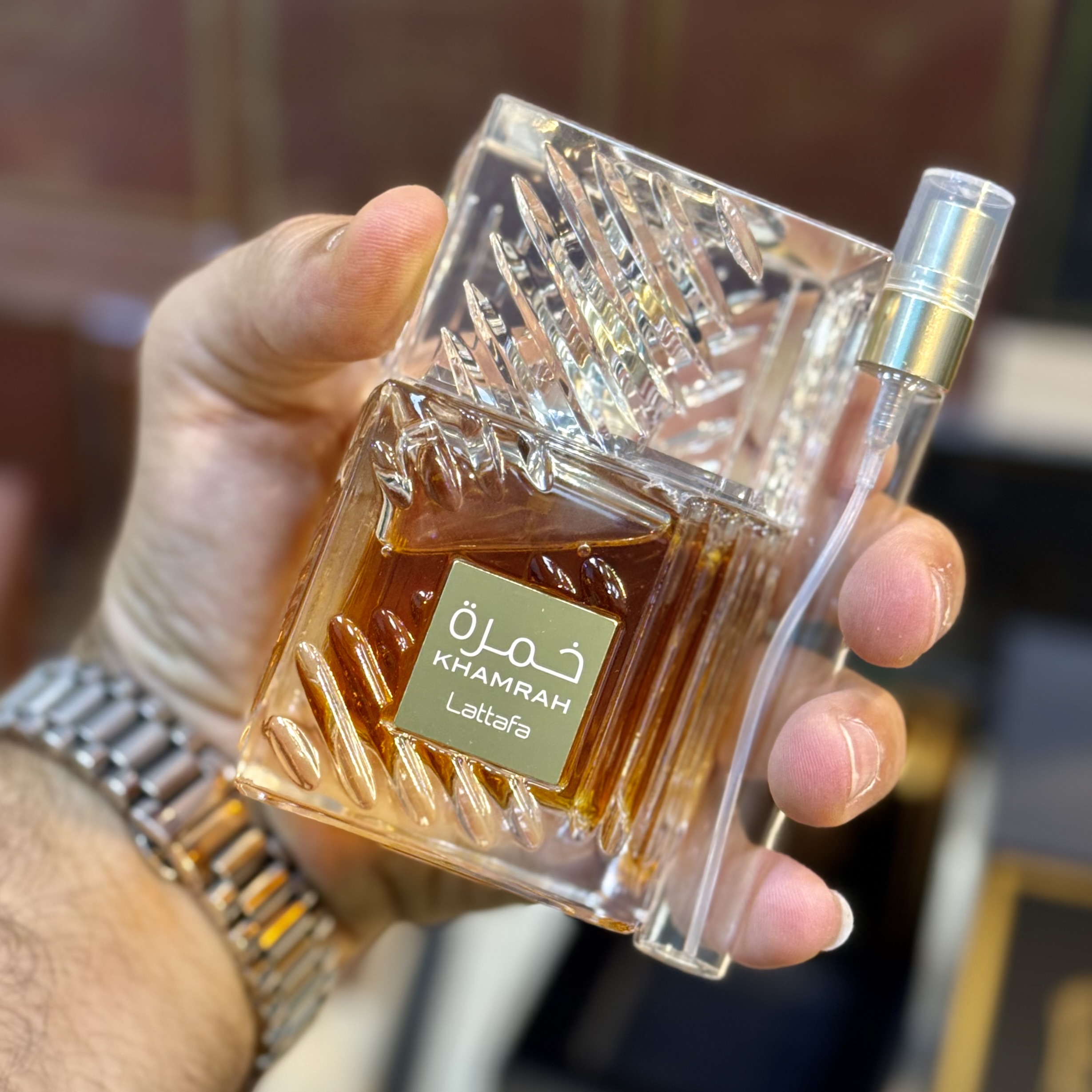 عطر / ادکلن اماراتی خمره ساده شرکت لطافه (دکانت/آکبند)