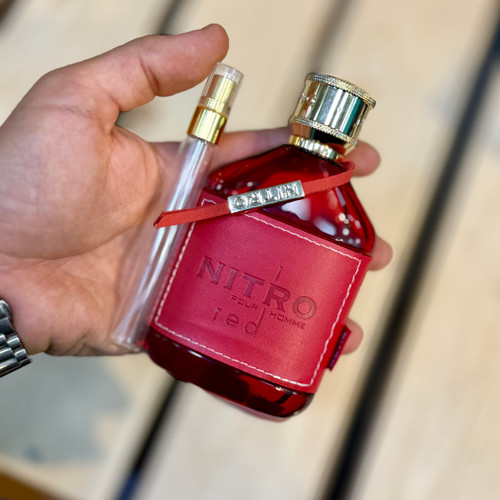 عطر / ادکلن اورجینال نیترو پورهوم قرمز شرکت دمونت پاریس فرانسه (دکانت/آکبند)