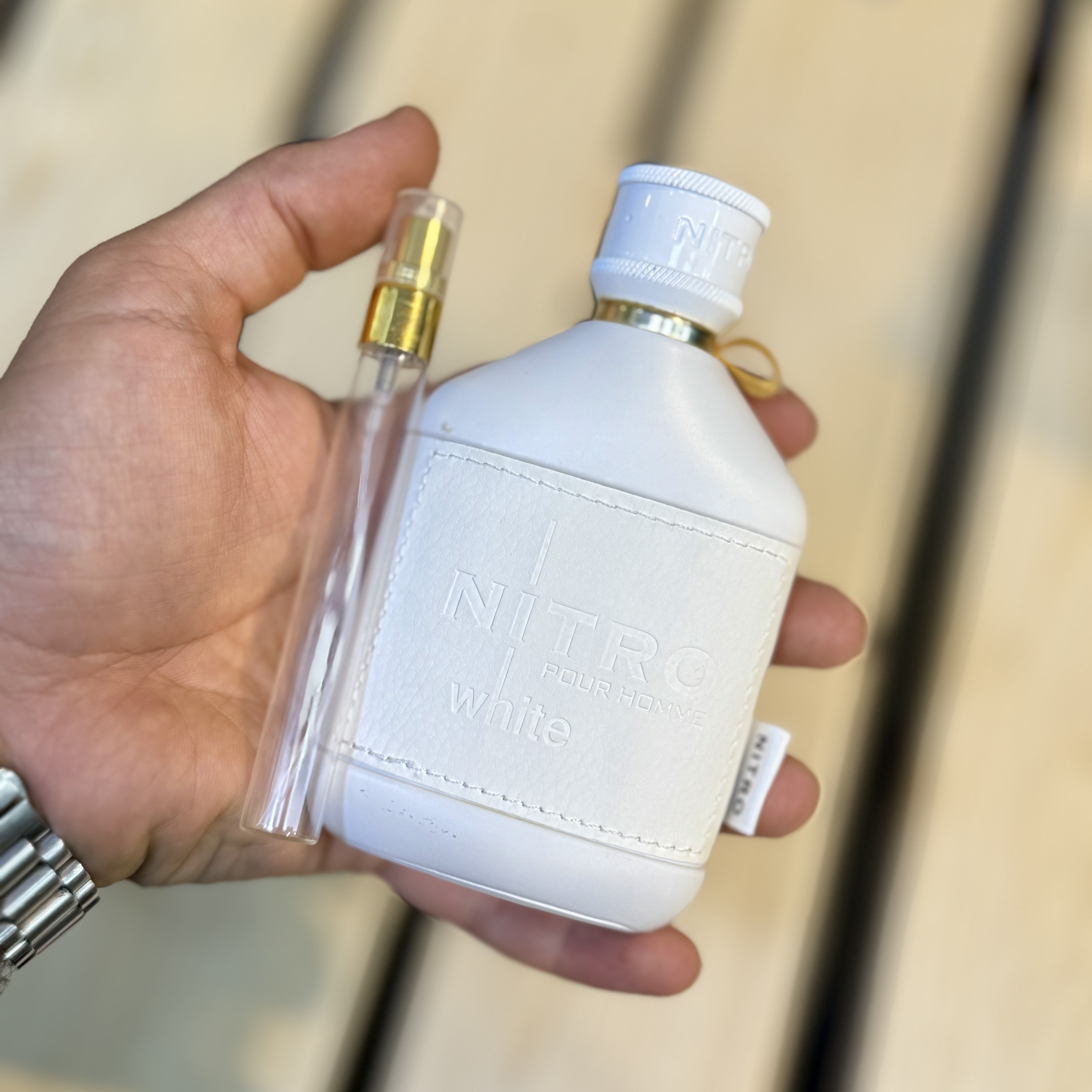 عطر / ادکلن اورجینال نیترو پورهوم سفید شرکت دمونت پاریس فرانسه (دکانت/آکبند)