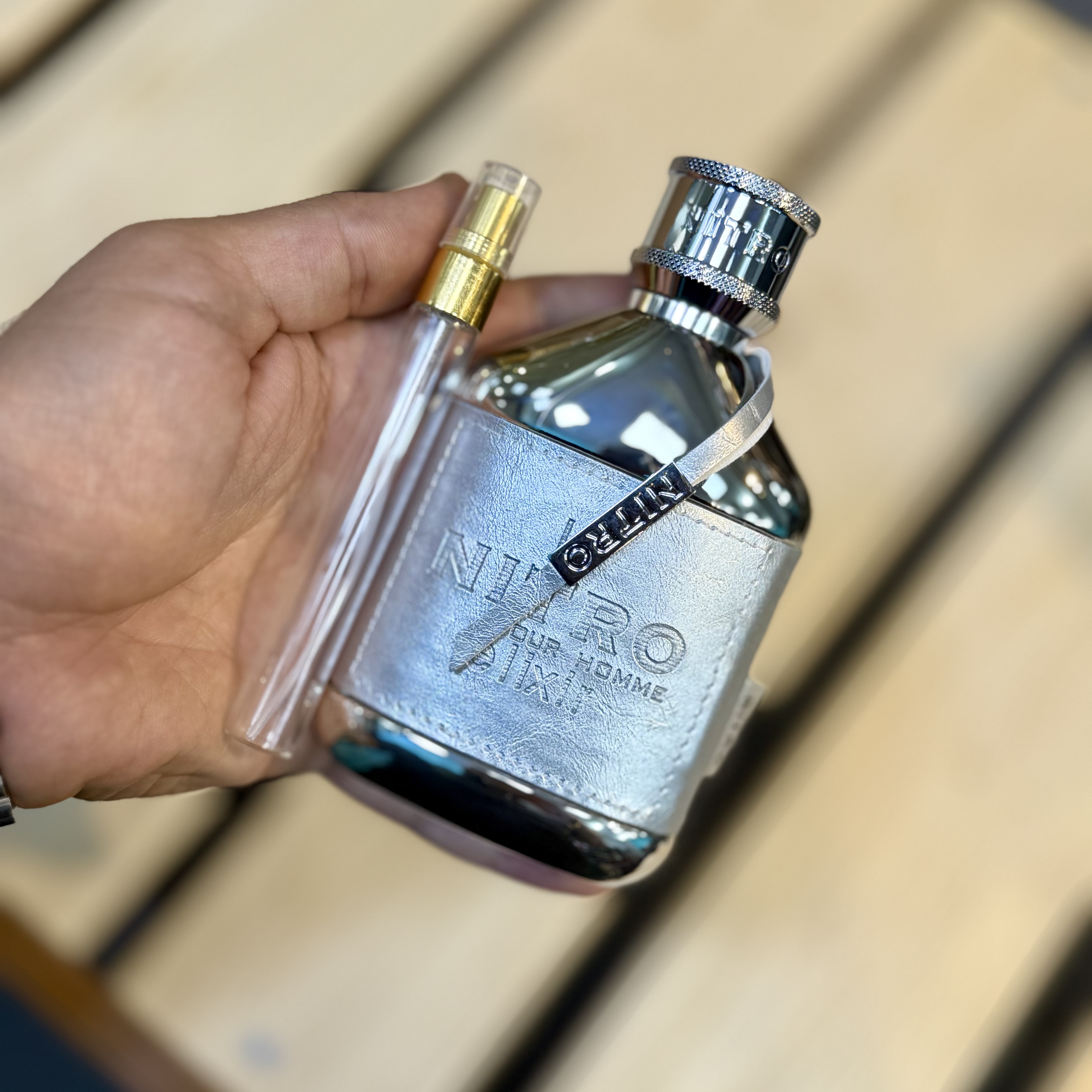 عطر / ادکلن اورجینال نیترو پورهوم الکسیر شرکت دمونت پاریس فرانسه (دکانت/آکبند)