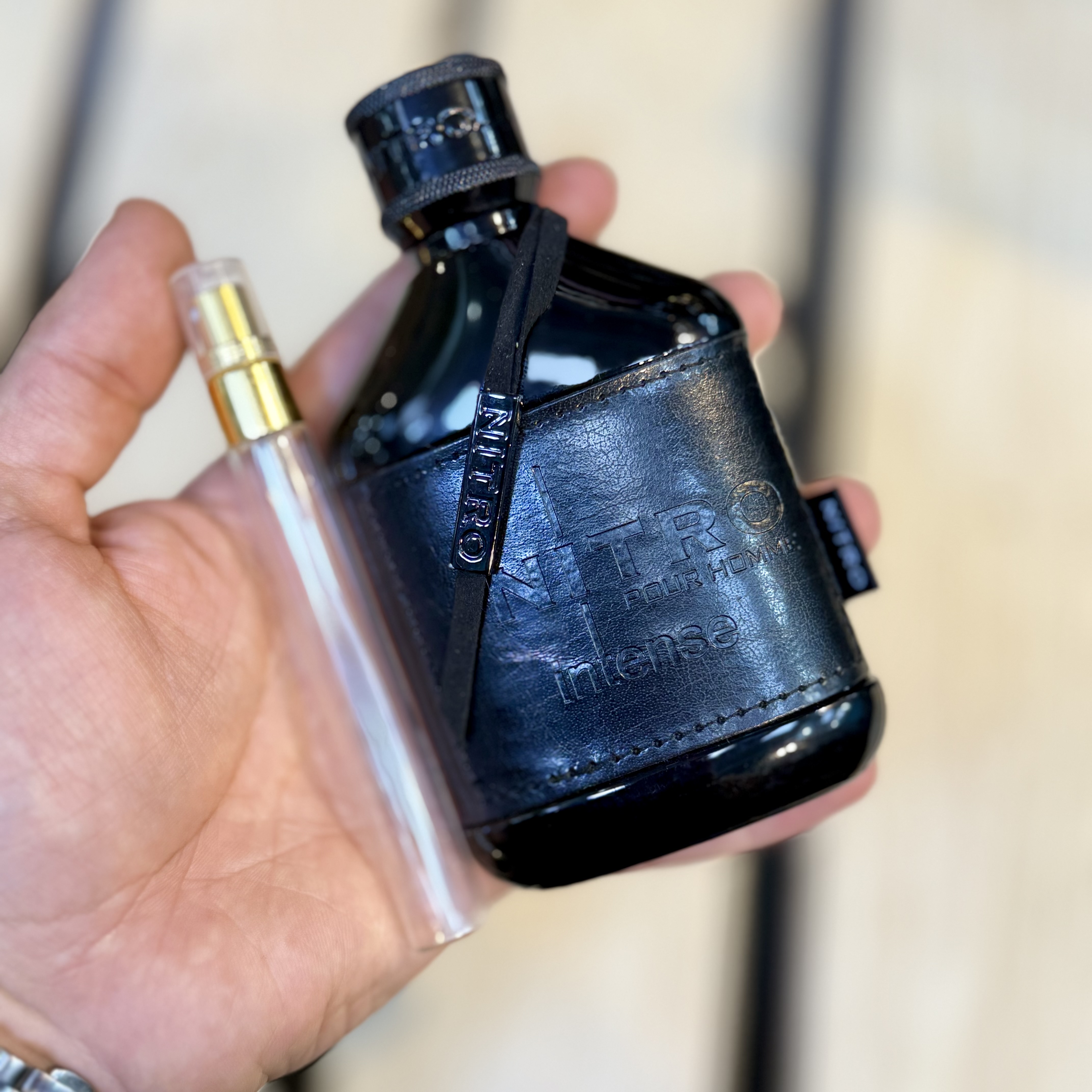 عطر / ادکلن اورجینال نیترو پورهوم مشکی اینتنس شرکت دمونت پاریس فرانسه (دکانت/آکبند)